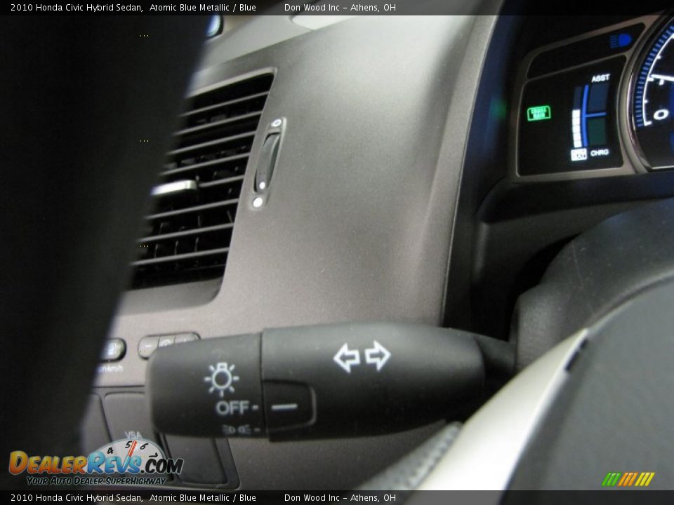 2010 Honda Civic Hybrid Sedan Atomic Blue Metallic / Blue Photo #18