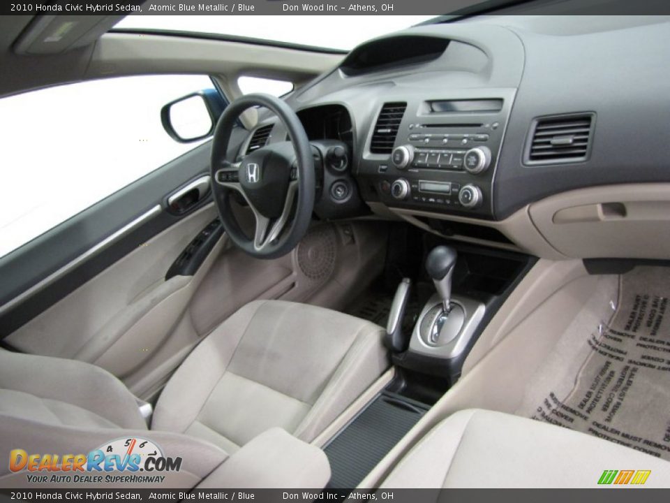 2010 Honda Civic Hybrid Sedan Atomic Blue Metallic / Blue Photo #22