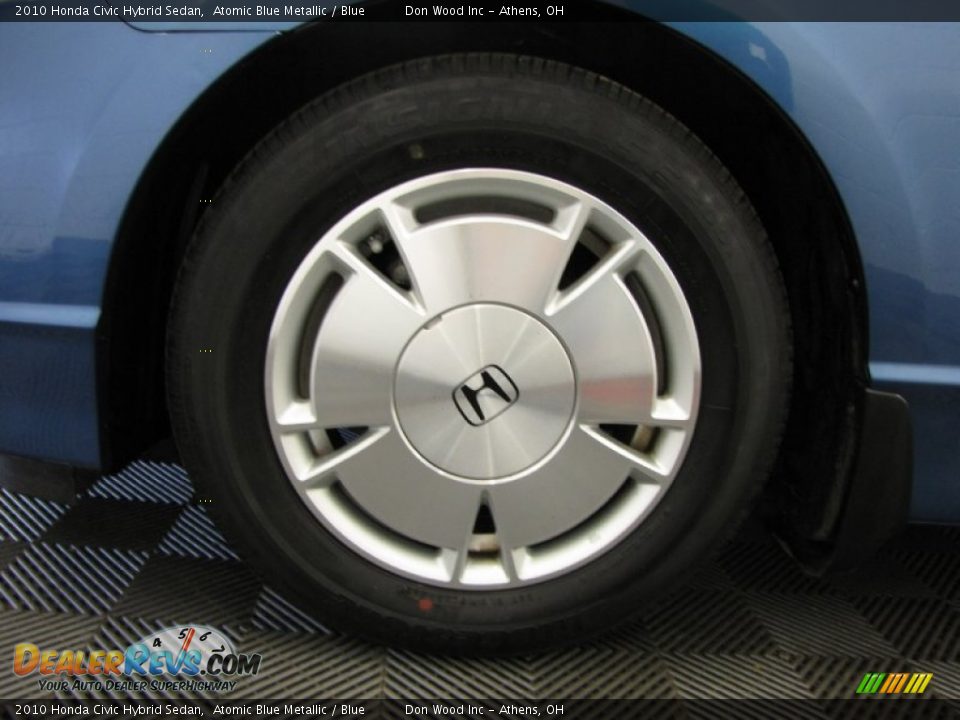 2010 Honda Civic Hybrid Sedan Atomic Blue Metallic / Blue Photo #24