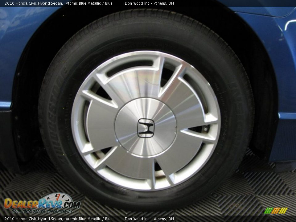 2010 Honda Civic Hybrid Sedan Atomic Blue Metallic / Blue Photo #25