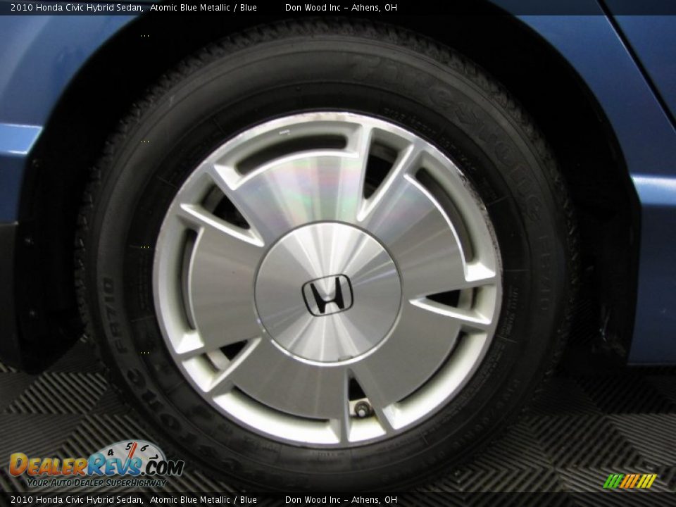 2010 Honda Civic Hybrid Sedan Atomic Blue Metallic / Blue Photo #26
