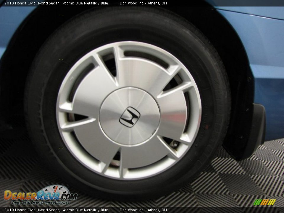 2010 Honda Civic Hybrid Sedan Atomic Blue Metallic / Blue Photo #27