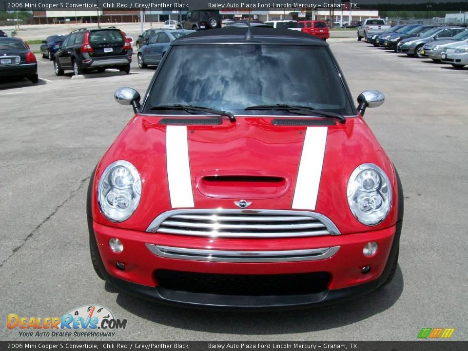 2006 Mini Cooper S Convertible Chili Red / Grey/Panther Black Photo #1