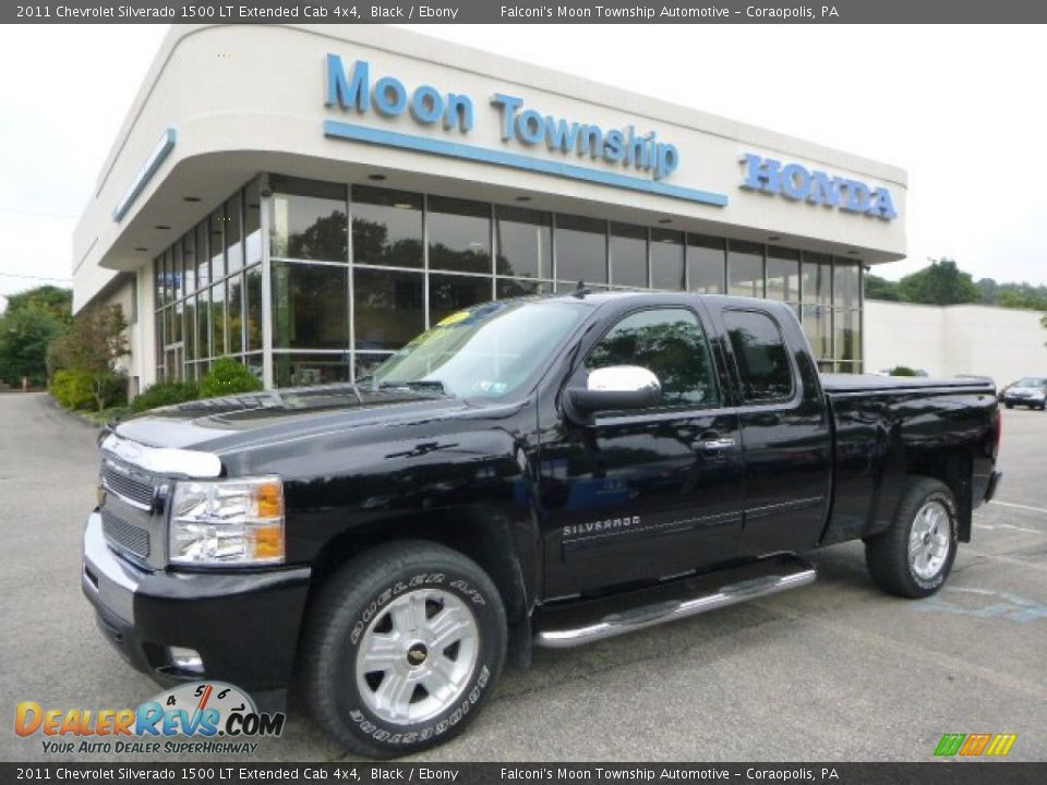 2011 Chevrolet Silverado 1500 LT Extended Cab 4x4 Black / Ebony Photo #1
