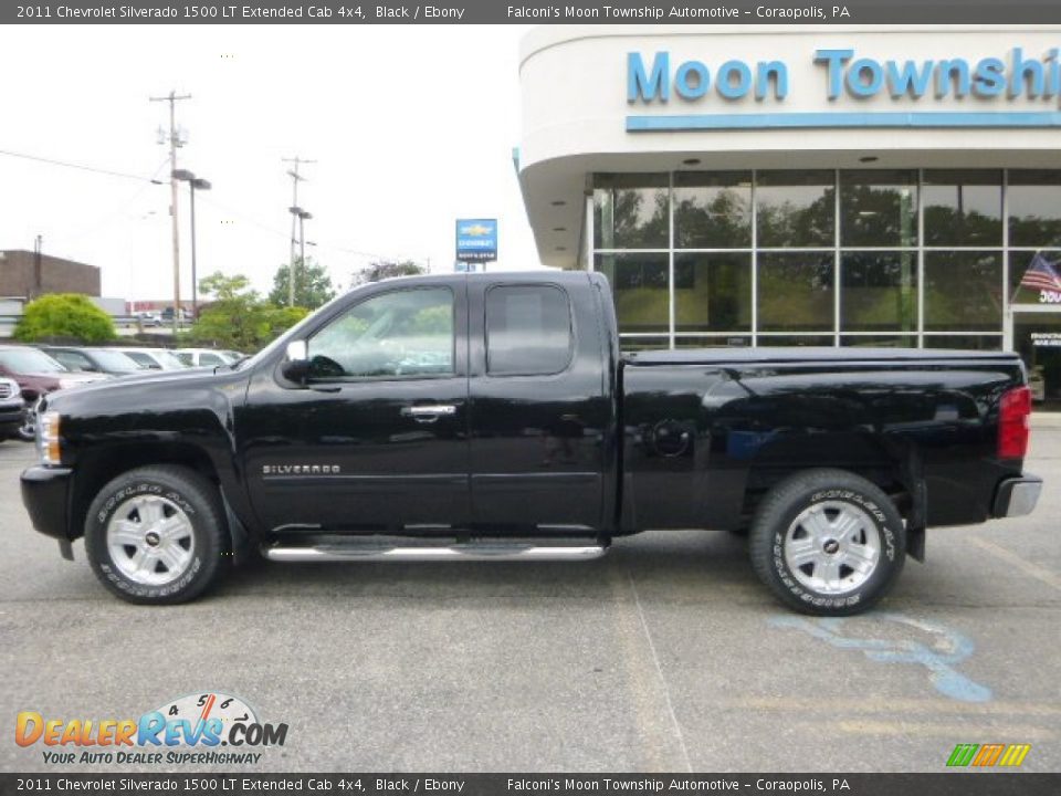 2011 Chevrolet Silverado 1500 LT Extended Cab 4x4 Black / Ebony Photo #2