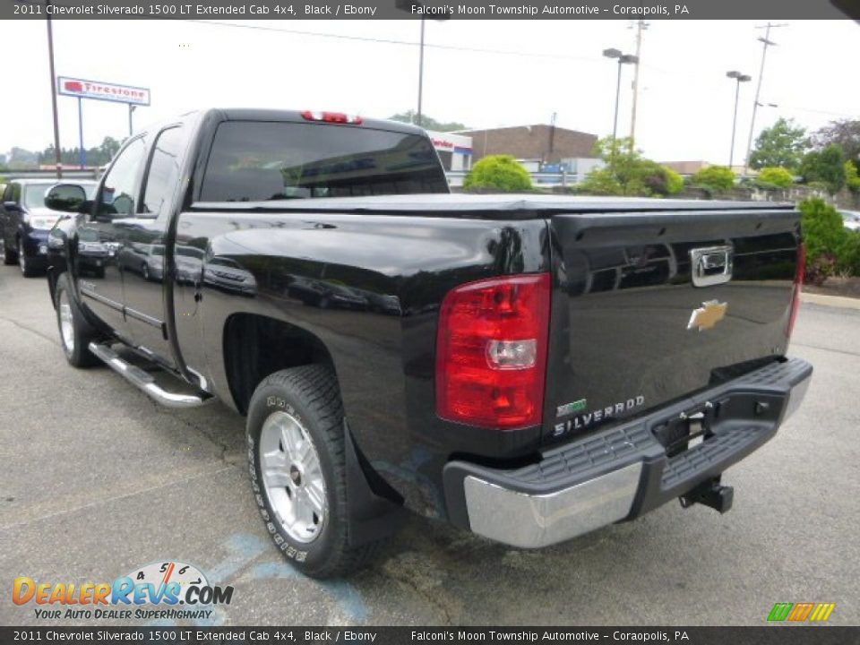 2011 Chevrolet Silverado 1500 LT Extended Cab 4x4 Black / Ebony Photo #3