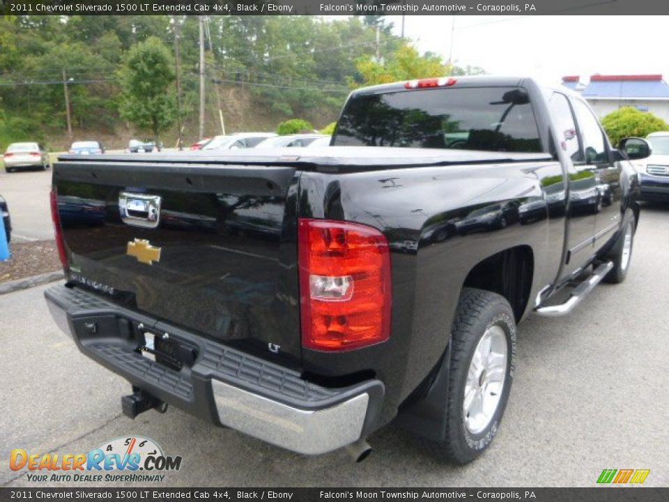 2011 Chevrolet Silverado 1500 LT Extended Cab 4x4 Black / Ebony Photo #5