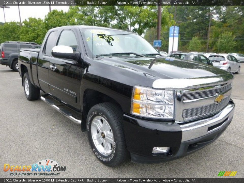 2011 Chevrolet Silverado 1500 LT Extended Cab 4x4 Black / Ebony Photo #7