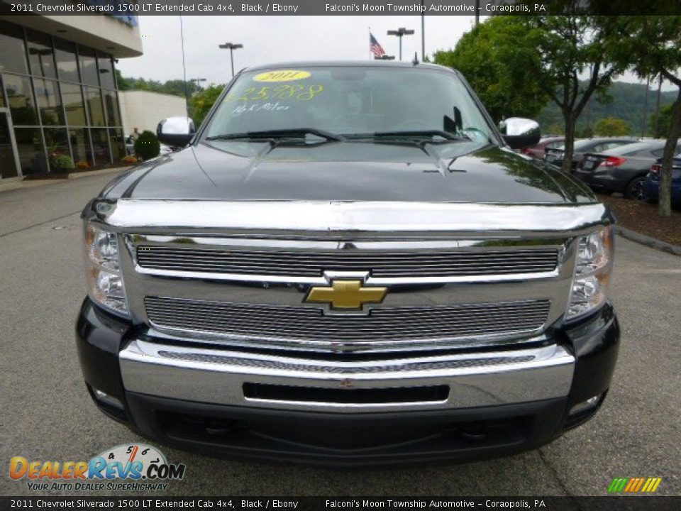 2011 Chevrolet Silverado 1500 LT Extended Cab 4x4 Black / Ebony Photo #8
