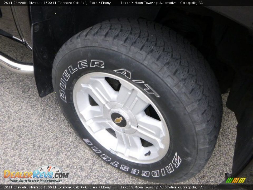 2011 Chevrolet Silverado 1500 LT Extended Cab 4x4 Black / Ebony Photo #9
