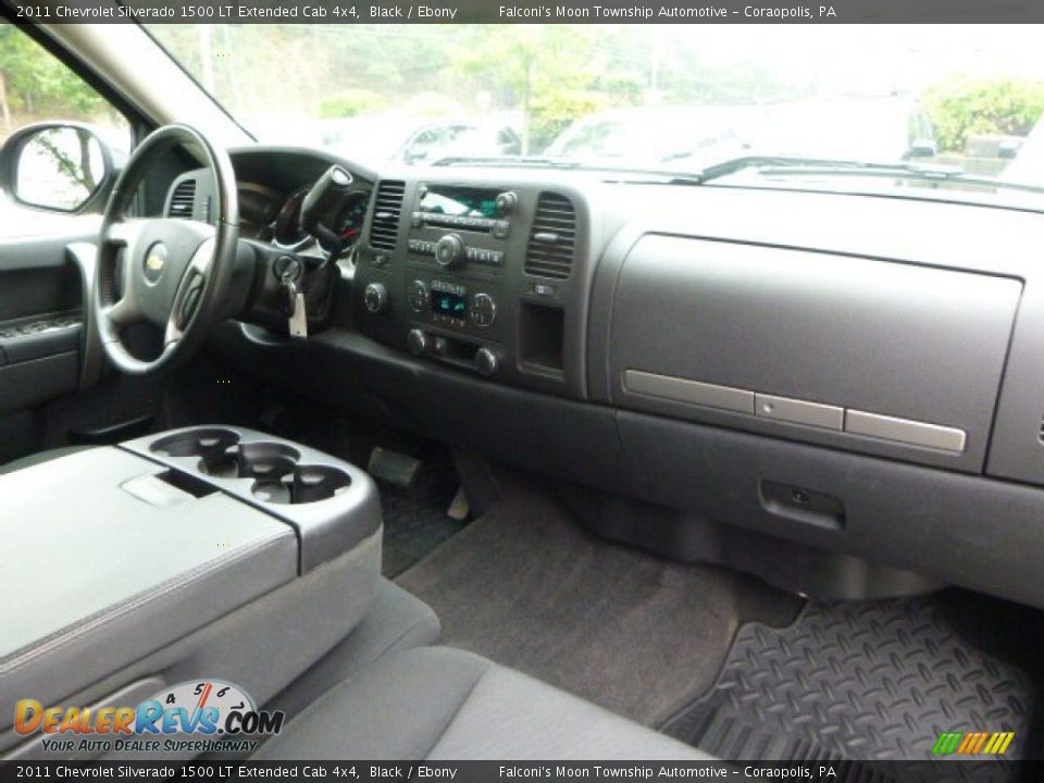 2011 Chevrolet Silverado 1500 LT Extended Cab 4x4 Black / Ebony Photo #12