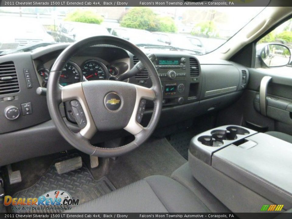 2011 Chevrolet Silverado 1500 LT Extended Cab 4x4 Black / Ebony Photo #17