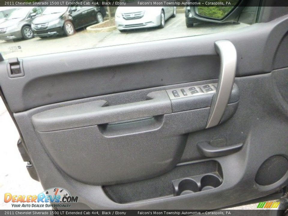 2011 Chevrolet Silverado 1500 LT Extended Cab 4x4 Black / Ebony Photo #18