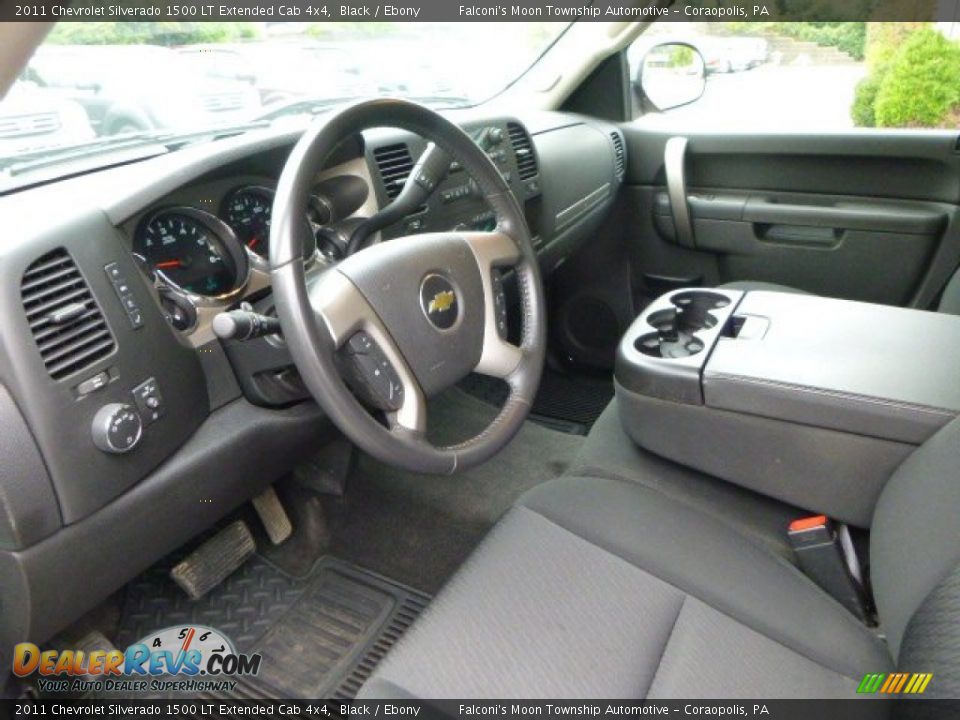2011 Chevrolet Silverado 1500 LT Extended Cab 4x4 Black / Ebony Photo #20