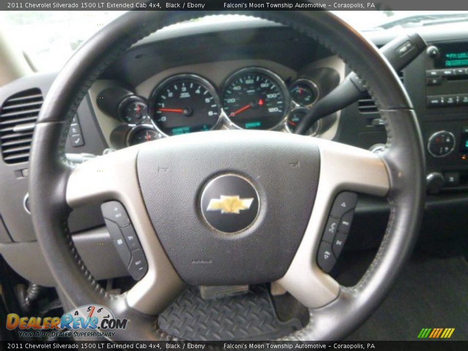 2011 Chevrolet Silverado 1500 LT Extended Cab 4x4 Black / Ebony Photo #22