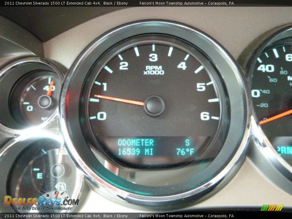 2011 Chevrolet Silverado 1500 LT Extended Cab 4x4 Black / Ebony Photo #24