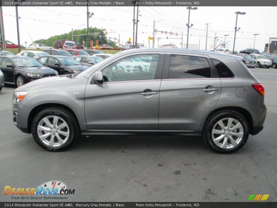 Mercury Gray Metallic 2014 Mitsubishi Outlander Sport SE AWD Photo #4