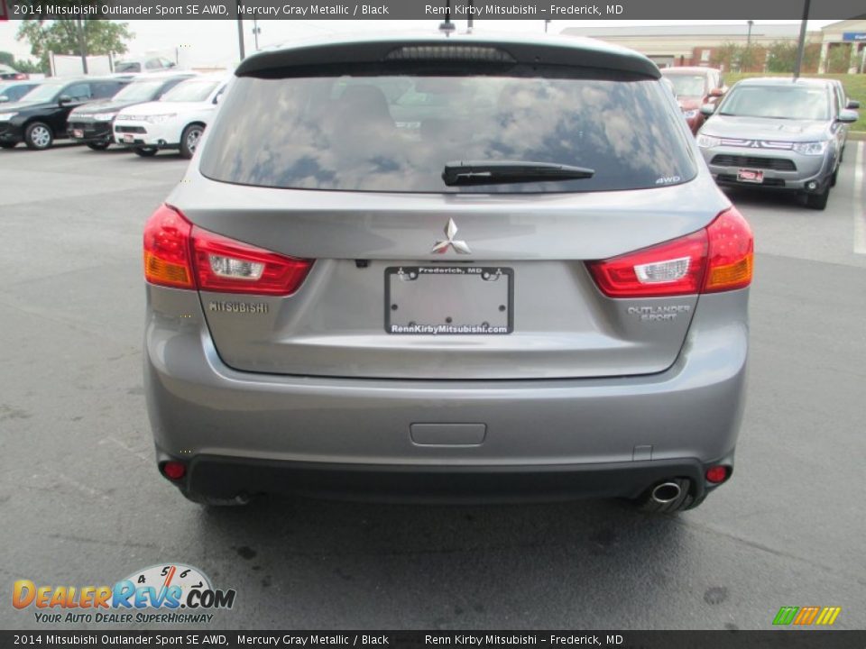 2014 Mitsubishi Outlander Sport SE AWD Mercury Gray Metallic / Black Photo #6