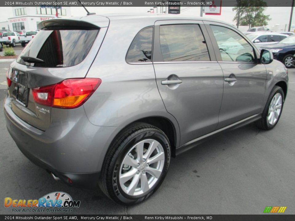 2014 Mitsubishi Outlander Sport SE AWD Mercury Gray Metallic / Black Photo #7