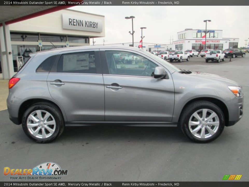 2014 Mitsubishi Outlander Sport SE AWD Mercury Gray Metallic / Black Photo #8
