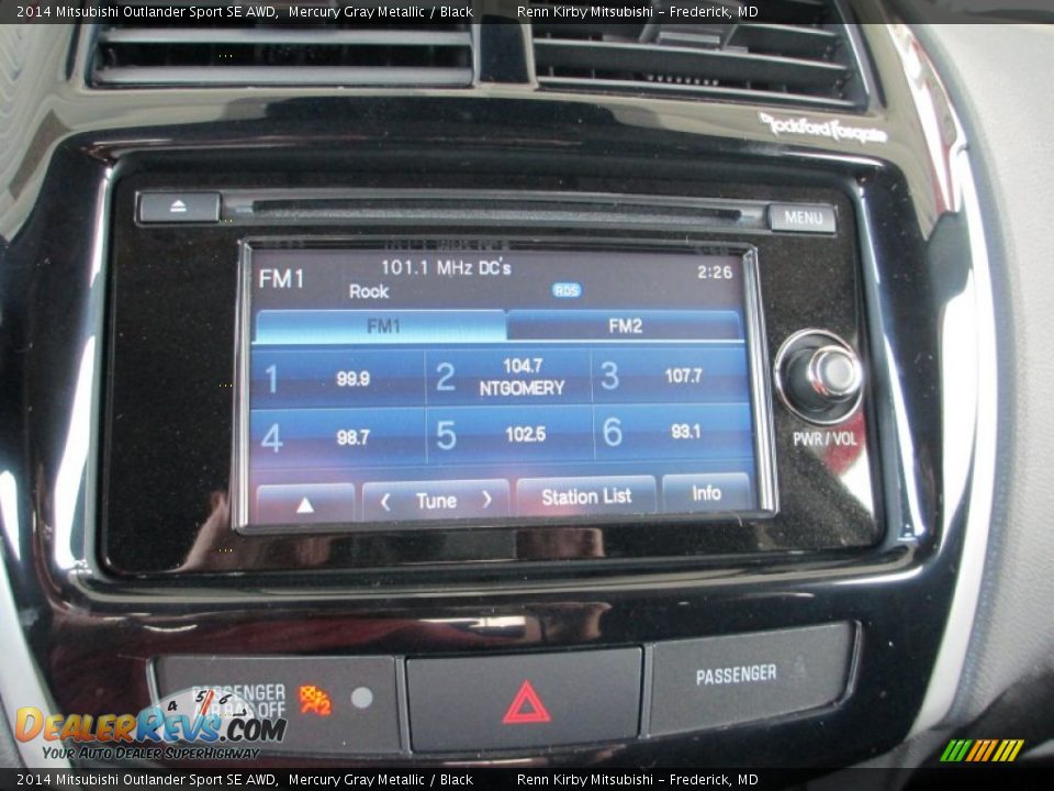 2014 Mitsubishi Outlander Sport SE AWD Mercury Gray Metallic / Black Photo #20