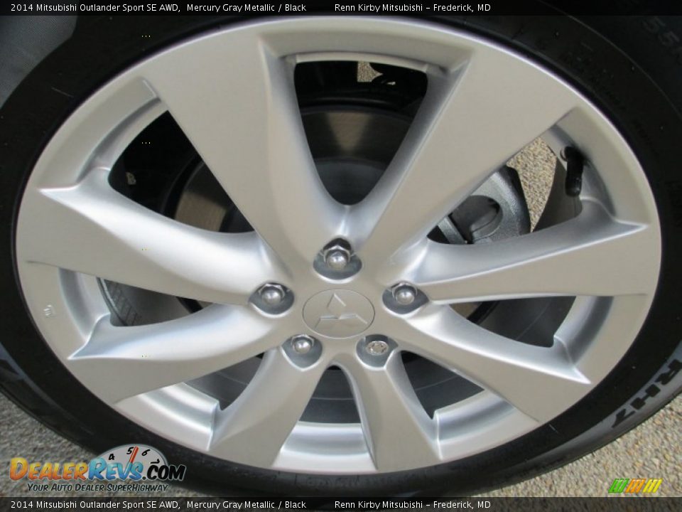 2014 Mitsubishi Outlander Sport SE AWD Mercury Gray Metallic / Black Photo #29