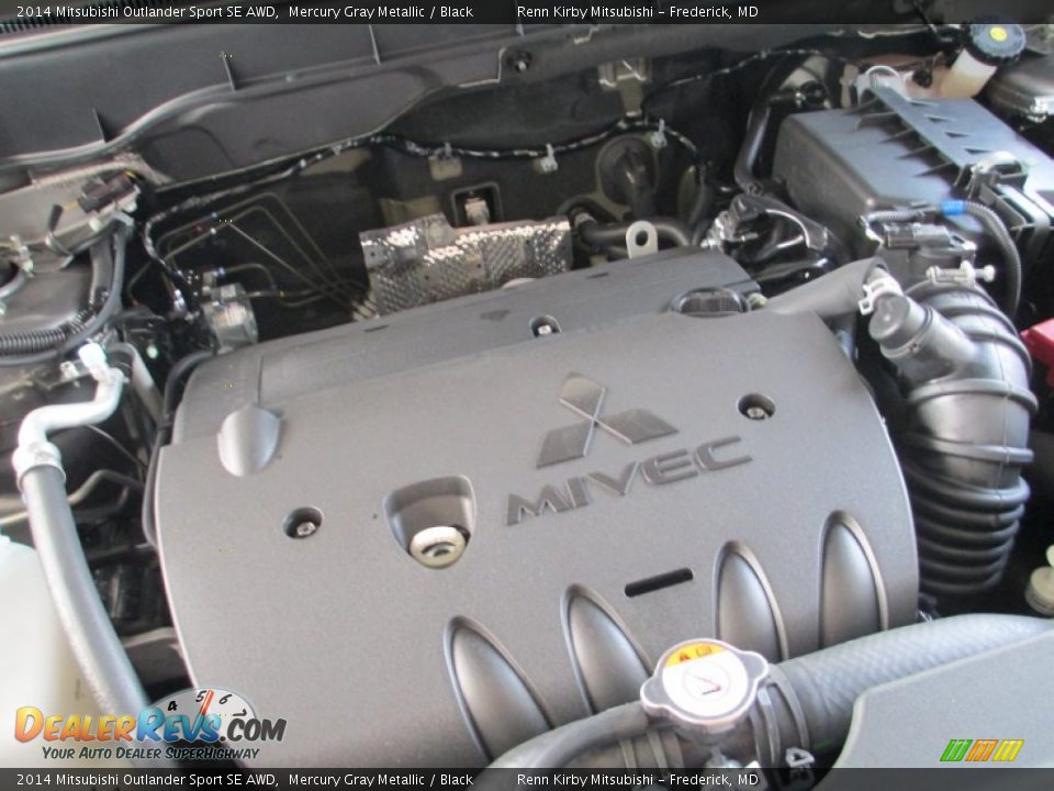 2014 Mitsubishi Outlander Sport SE AWD Mercury Gray Metallic / Black Photo #31