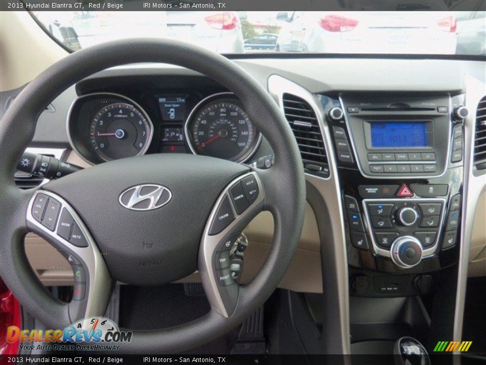 2013 Hyundai Elantra GT Red / Beige Photo #6