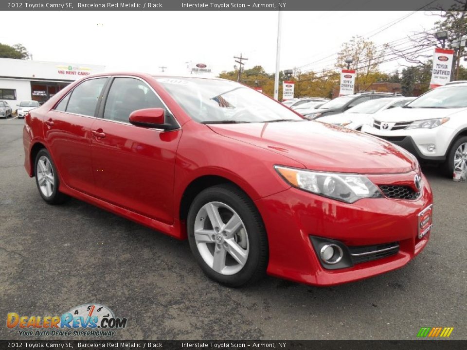 2012 Toyota Camry SE Barcelona Red Metallic / Black Photo #3