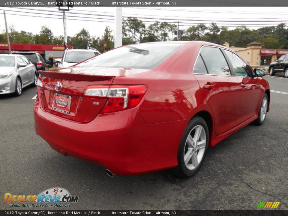 2012 Toyota Camry SE Barcelona Red Metallic / Black Photo #4