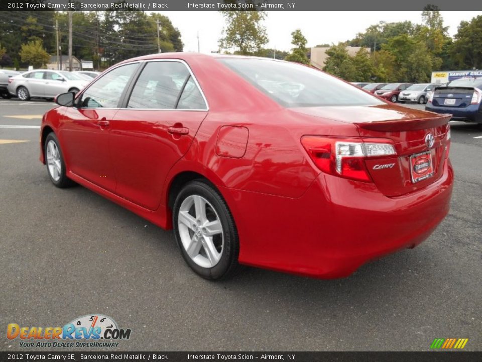 2012 Toyota Camry SE Barcelona Red Metallic / Black Photo #6