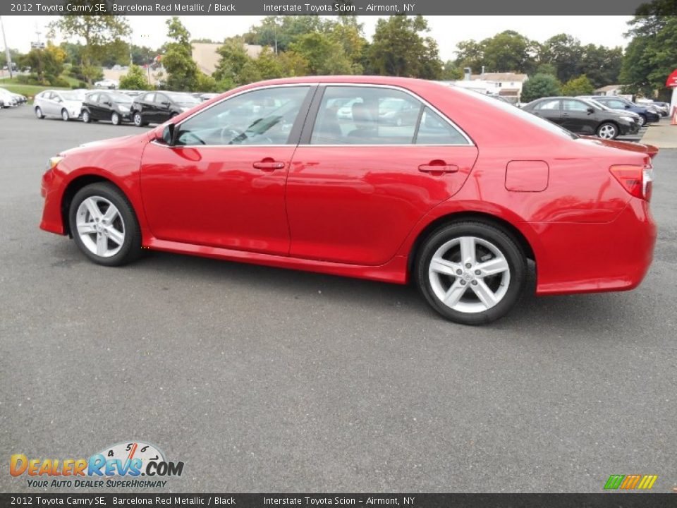 2012 Toyota Camry SE Barcelona Red Metallic / Black Photo #7
