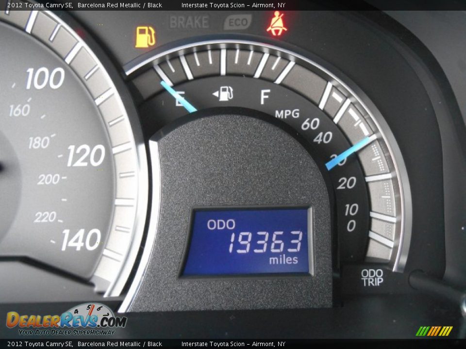 2012 Toyota Camry SE Barcelona Red Metallic / Black Photo #14