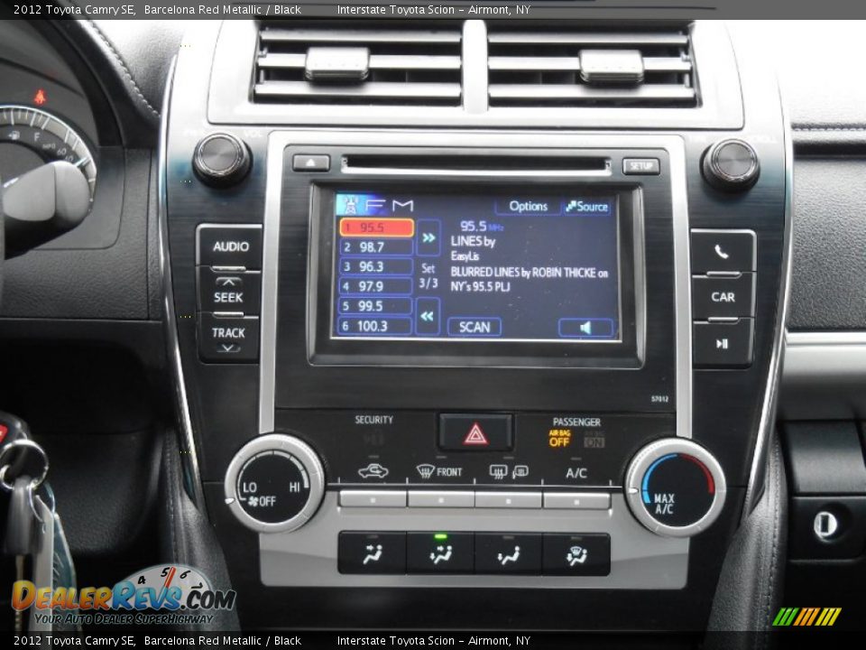 2012 Toyota Camry SE Barcelona Red Metallic / Black Photo #15