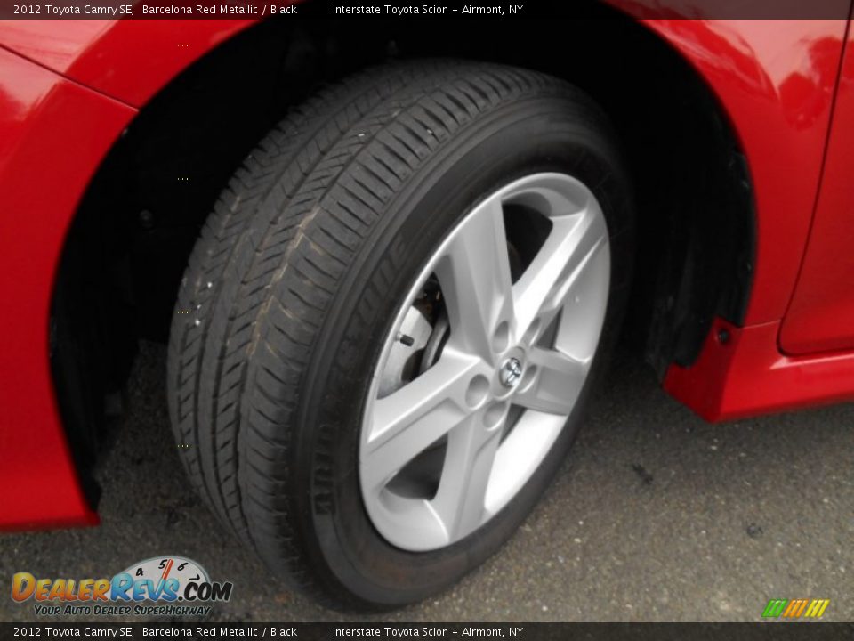 2012 Toyota Camry SE Barcelona Red Metallic / Black Photo #24