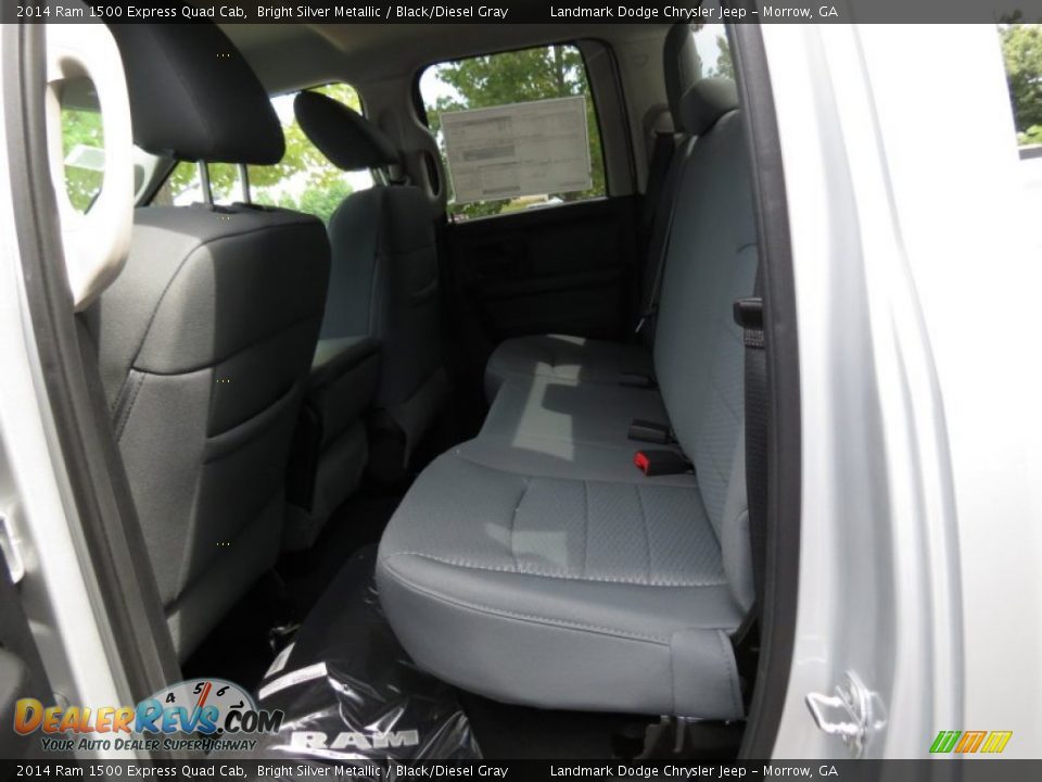 Rear Seat of 2014 Ram 1500 Express Quad Cab Photo #8