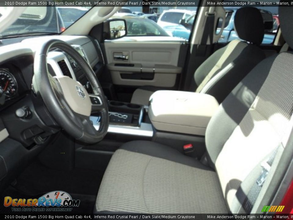 2010 Dodge Ram 1500 Big Horn Quad Cab 4x4 Inferno Red Crystal Pearl / Dark Slate/Medium Graystone Photo #5