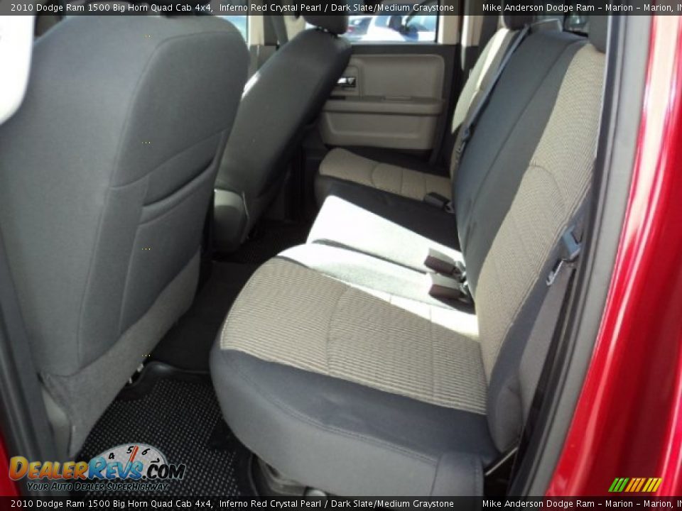 2010 Dodge Ram 1500 Big Horn Quad Cab 4x4 Inferno Red Crystal Pearl / Dark Slate/Medium Graystone Photo #8