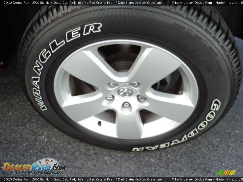 2010 Dodge Ram 1500 Big Horn Quad Cab 4x4 Inferno Red Crystal Pearl / Dark Slate/Medium Graystone Photo #10