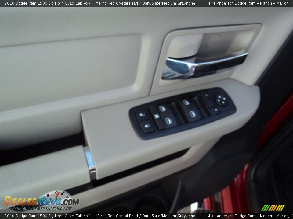 2010 Dodge Ram 1500 Big Horn Quad Cab 4x4 Inferno Red Crystal Pearl / Dark Slate/Medium Graystone Photo #11