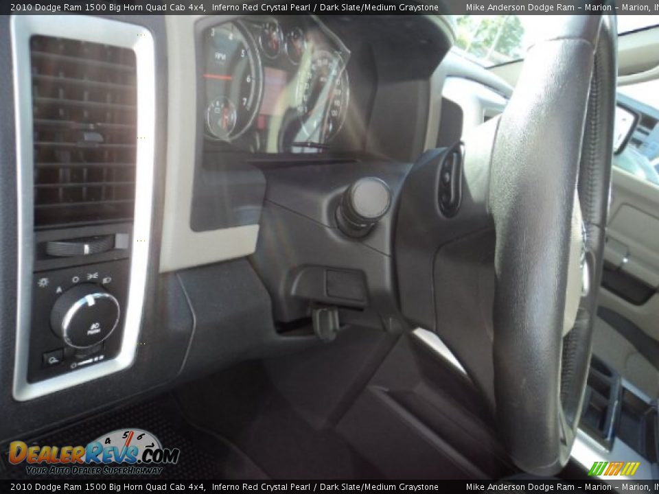 2010 Dodge Ram 1500 Big Horn Quad Cab 4x4 Inferno Red Crystal Pearl / Dark Slate/Medium Graystone Photo #12