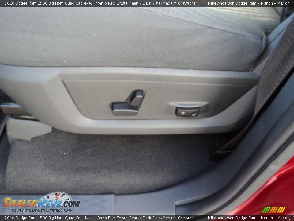 2010 Dodge Ram 1500 Big Horn Quad Cab 4x4 Inferno Red Crystal Pearl / Dark Slate/Medium Graystone Photo #13