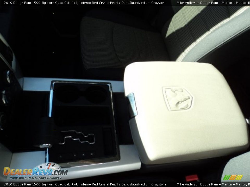 2010 Dodge Ram 1500 Big Horn Quad Cab 4x4 Inferno Red Crystal Pearl / Dark Slate/Medium Graystone Photo #14