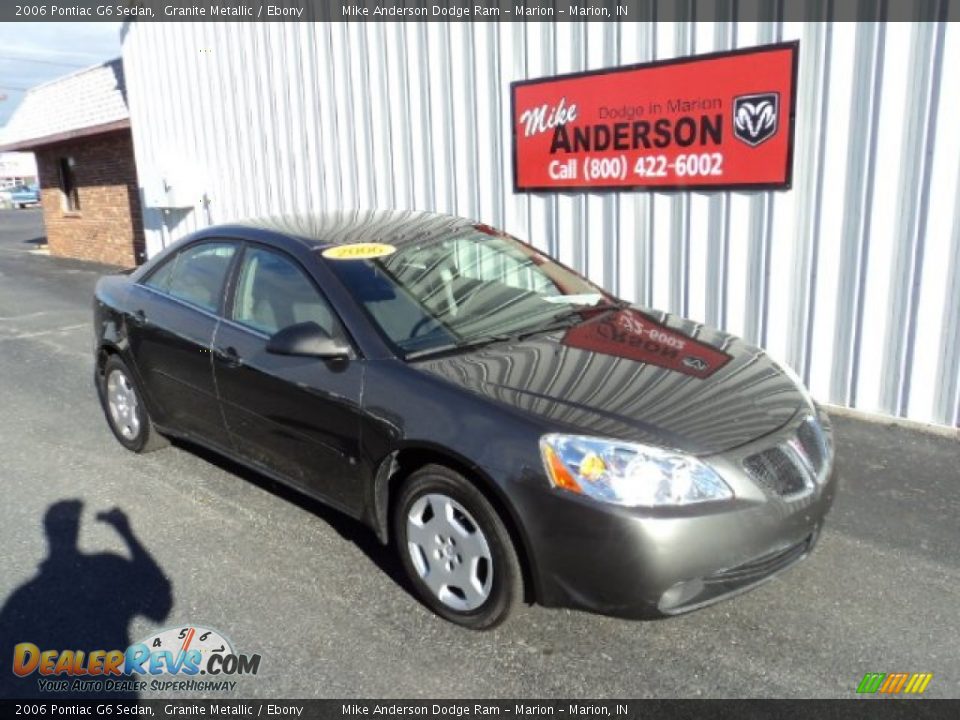 2006 Pontiac G6 Sedan Granite Metallic / Ebony Photo #1