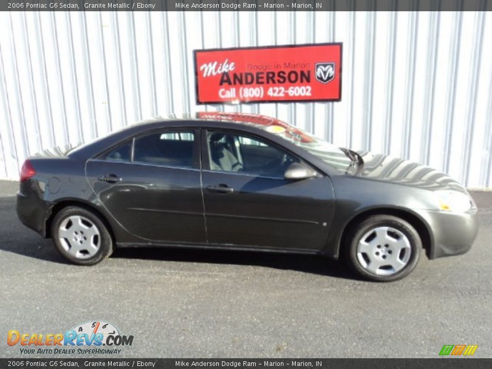 2006 Pontiac G6 Sedan Granite Metallic / Ebony Photo #2