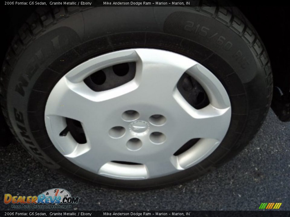 2006 Pontiac G6 Sedan Granite Metallic / Ebony Photo #10