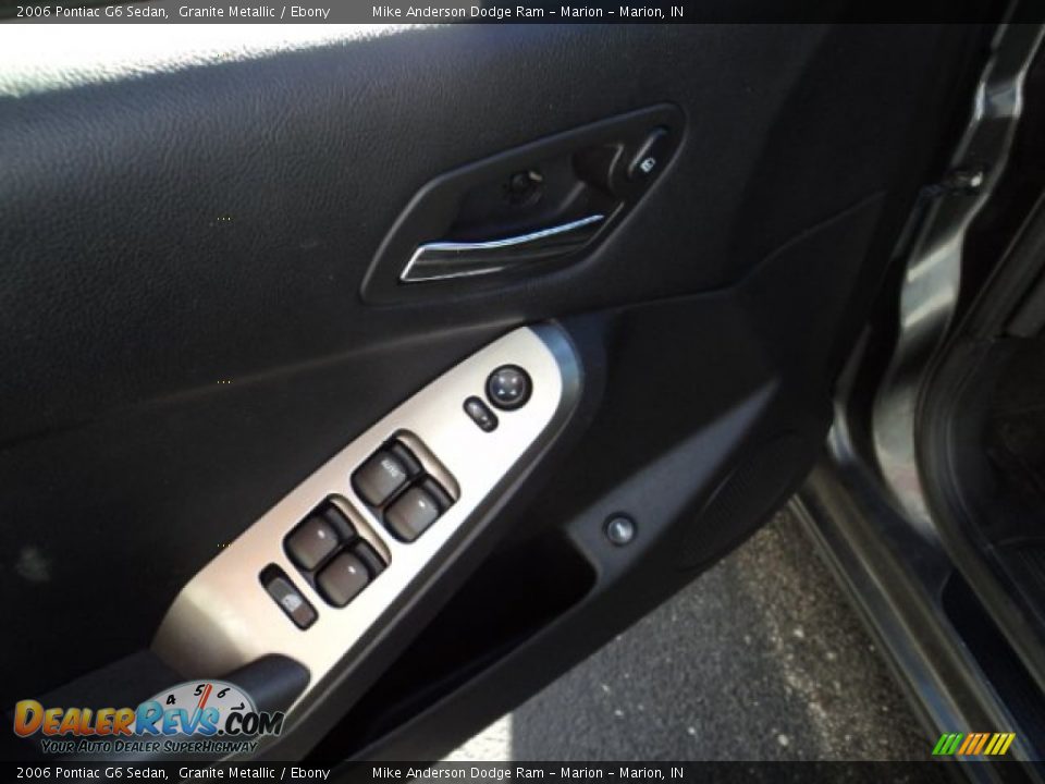 2006 Pontiac G6 Sedan Granite Metallic / Ebony Photo #11