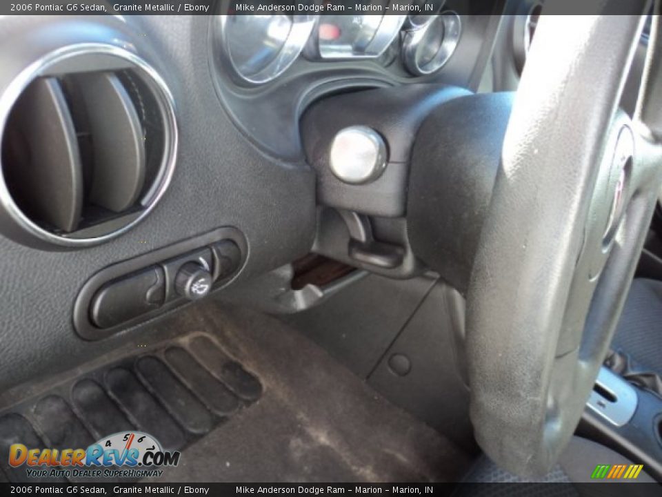 2006 Pontiac G6 Sedan Granite Metallic / Ebony Photo #12