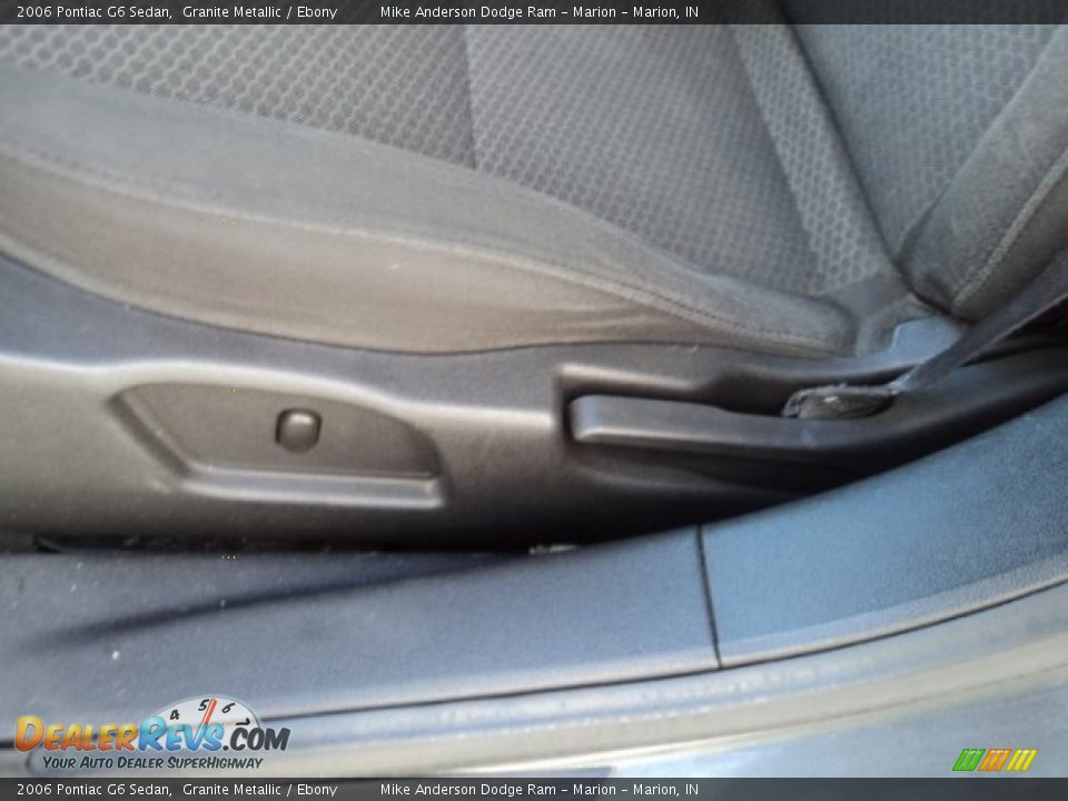 2006 Pontiac G6 Sedan Granite Metallic / Ebony Photo #13