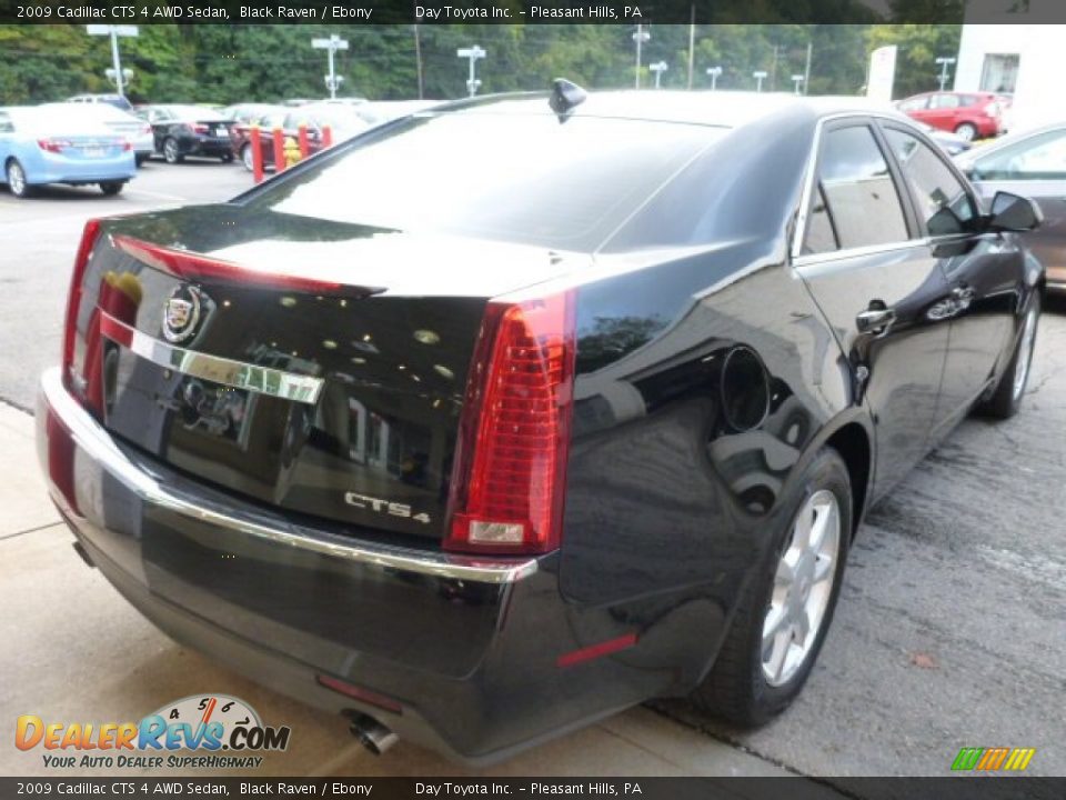 2009 Cadillac CTS 4 AWD Sedan Black Raven / Ebony Photo #3